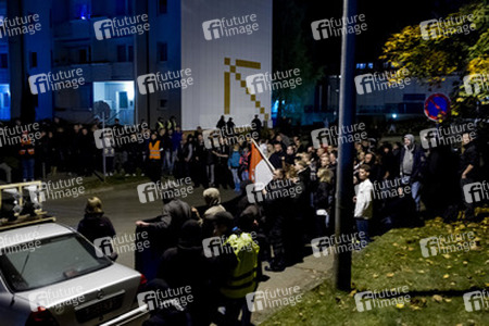 Demonstration von Neonazis, Pätz bei Bestensee