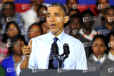 Präsident Obama besucht die Pathways in Technology Early College High School, New York