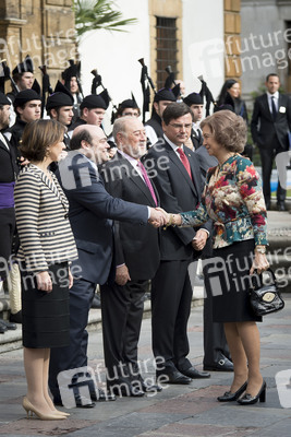 Königin Sophias Ankunft in Oviedo