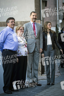 Prinzessin Letizia und Prinz Felipe besuchen Teverga