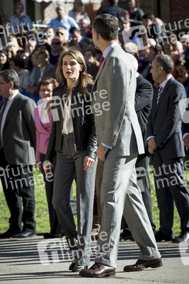 Prinzessin Letizia und Prinz Felipe besuchen Teverga