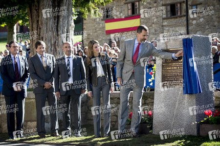 Prinzessin Letizia und Prinz Felipe besuchen Teverga