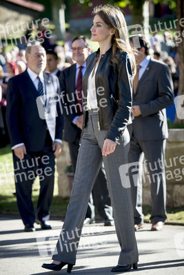 Prinzessin Letizia und Prinz Felipe besuchen Teverga