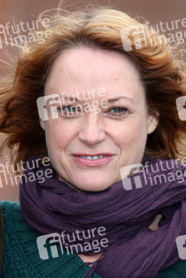 'Der Mann am Strand' Fototermin, Hamburg
