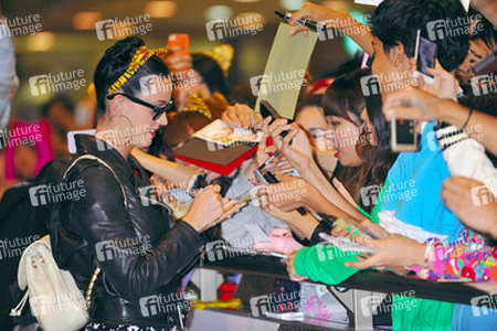 Ankunft von Katy Perry in Japan