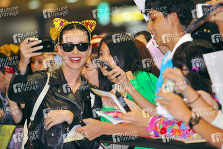 Ankunft von Katy Perry in Japan