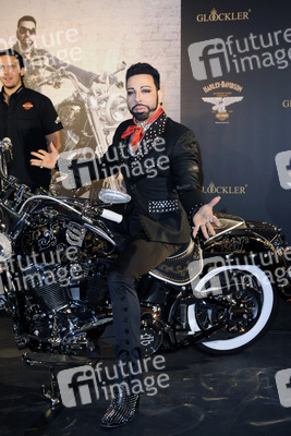Harald Glööckler Harley-Davidson Präsentation, Berlin
