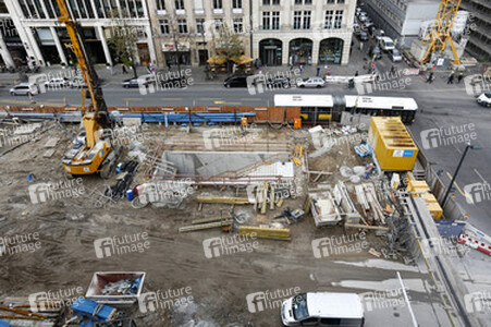 Die Baustelle der U-Bahnlinie 5, Berlin
