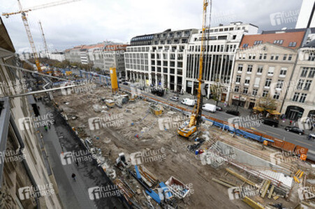 Die Baustelle der U-Bahnlinie 5, Berlin