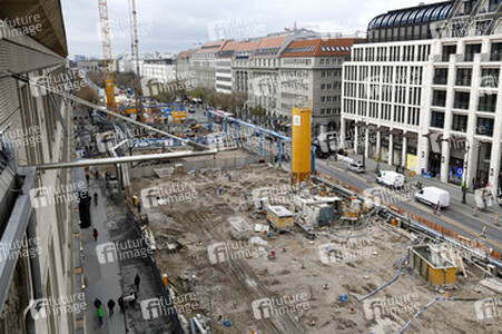 Die Baustelle der U-Bahnlinie 5, Berlin