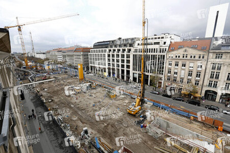 Die Baustelle der U-Bahnlinie 5, Berlin