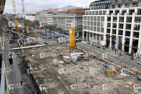 Die Baustelle der U-Bahnlinie 5, Berlin