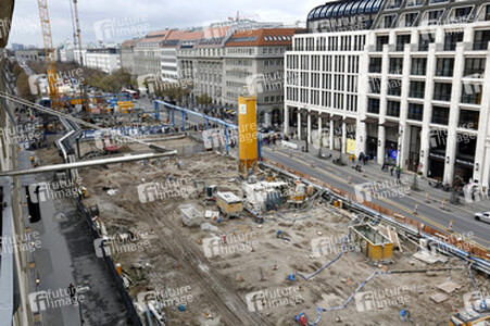 Die Baustelle der U-Bahnlinie 5, Berlin