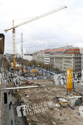 Die Baustelle der U-Bahnlinie 5, Berlin