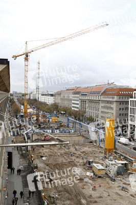 Die Baustelle der U-Bahnlinie 5, Berlin
