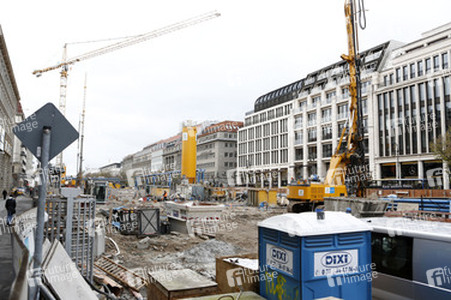 Die Baustelle der U-Bahnlinie 5, Berlin