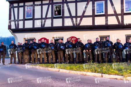 Gegen-Demo in Schneeberg