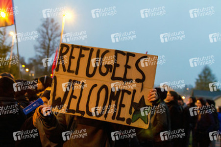 Gegen-Demo in Schneeberg