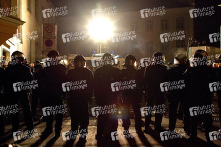 Gegen-Demo in Schneeberg