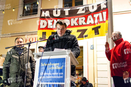 Nazi-Demo in Schneeberg