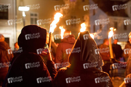 Nazi-Demo in Schneeberg