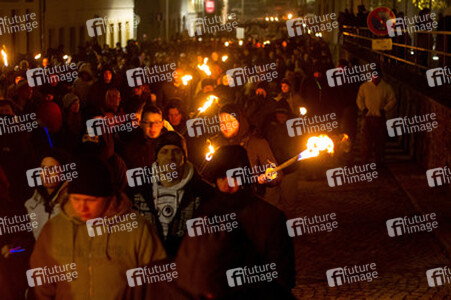 Nazi-Demo in Schneeberg