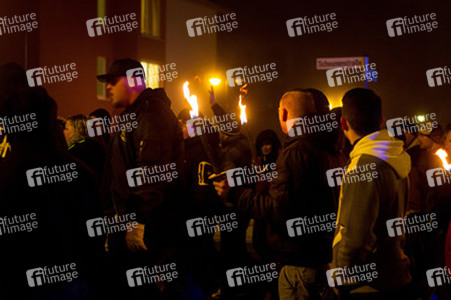 Nazi-Demo in Schneeberg