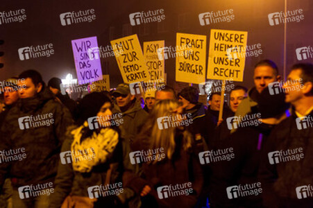 Nazi-Demo in Schneeberg