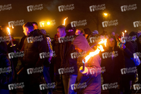 Nazi-Demo in Schneeberg