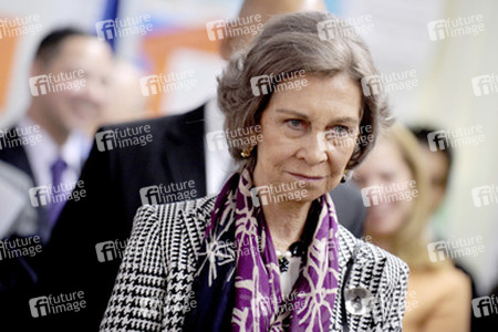 Königin Sophoia besucht die Middle School South Bronx, New York