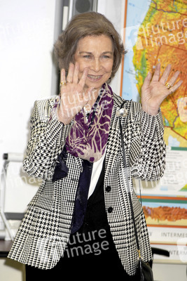 Königin Sophoia besucht die Middle School South Bronx, New York