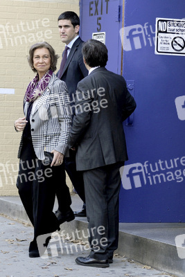 Königin Sophoia besucht die Middle School South Bronx, New York