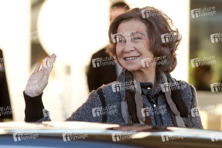 Die spanische Königsfamilie besucht König Juan Carlos im Krankenhaus, Pozuelo de Alarcon,