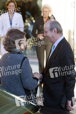 Die spanische Königsfamilie besucht König Juan Carlos im Krankenhaus, Pozuelo de Alarcon,