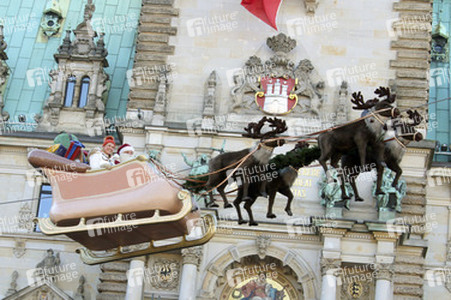ZDF Dreharbeiten auf dem Weihnachtsmarkt, Hamburg