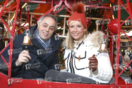 ZDF Dreharbeiten auf dem Weihnachtsmarkt, Hamburg