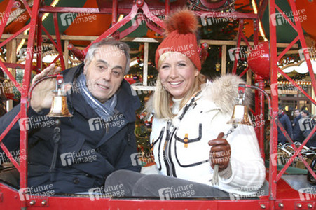 ZDF Dreharbeiten auf dem Weihnachtsmarkt, Hamburg