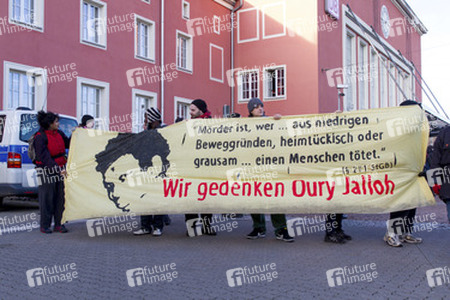 Mahnwache und Demo zum Todestag von Oury Jalloh, Dessau-Roßlau