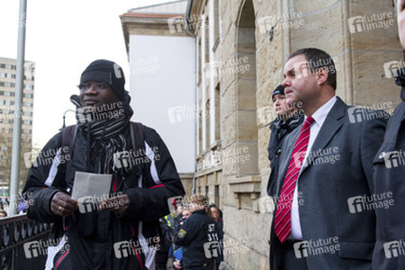 Mahnwache und Demo zum Todestag von Oury Jalloh, Dessau-Roßlau
