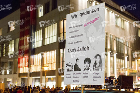 Mahnwache und Demo zum Todestag von Oury Jalloh, Dessau-Roßlau