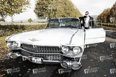 1959 Photo Shooting mit Cadillac Sedan DeVille, Hessisch Oldendorf