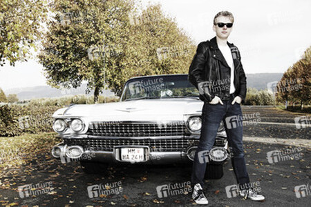 1959 Photo Shooting mit Cadillac Sedan DeVille, Hessisch Oldendorf