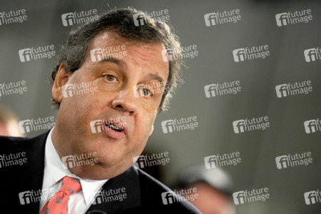 Chris Christie trifft Sandy-geschädigte Hausbesitzer, Manahawkin