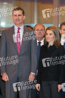 Prinz Felipe und Prinzessin Letizia auf der Fitur Messe, Madrid