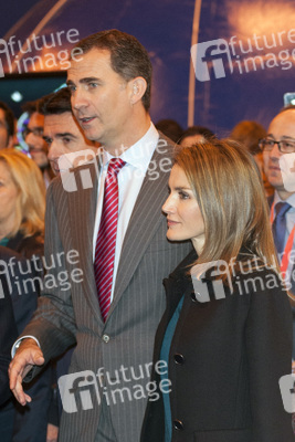 Prinz Felipe und Prinzessin Letizia auf der Fitur Messe, Madrid