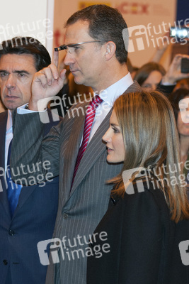 Prinz Felipe und Prinzessin Letizia auf der Fitur Messe, Madrid