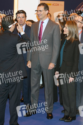 Prinz Felipe und Prinzessin Letizia auf der Fitur Messe, Madrid