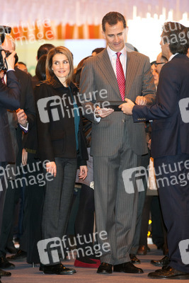 Prinz Felipe und Prinzessin Letizia auf der Fitur Messe, Madrid