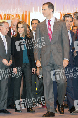 Prinz Felipe und Prinzessin Letizia auf der Fitur Messe, Madrid