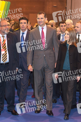 Prinz Felipe und Prinzessin Letizia auf der Fitur Messe, Madrid